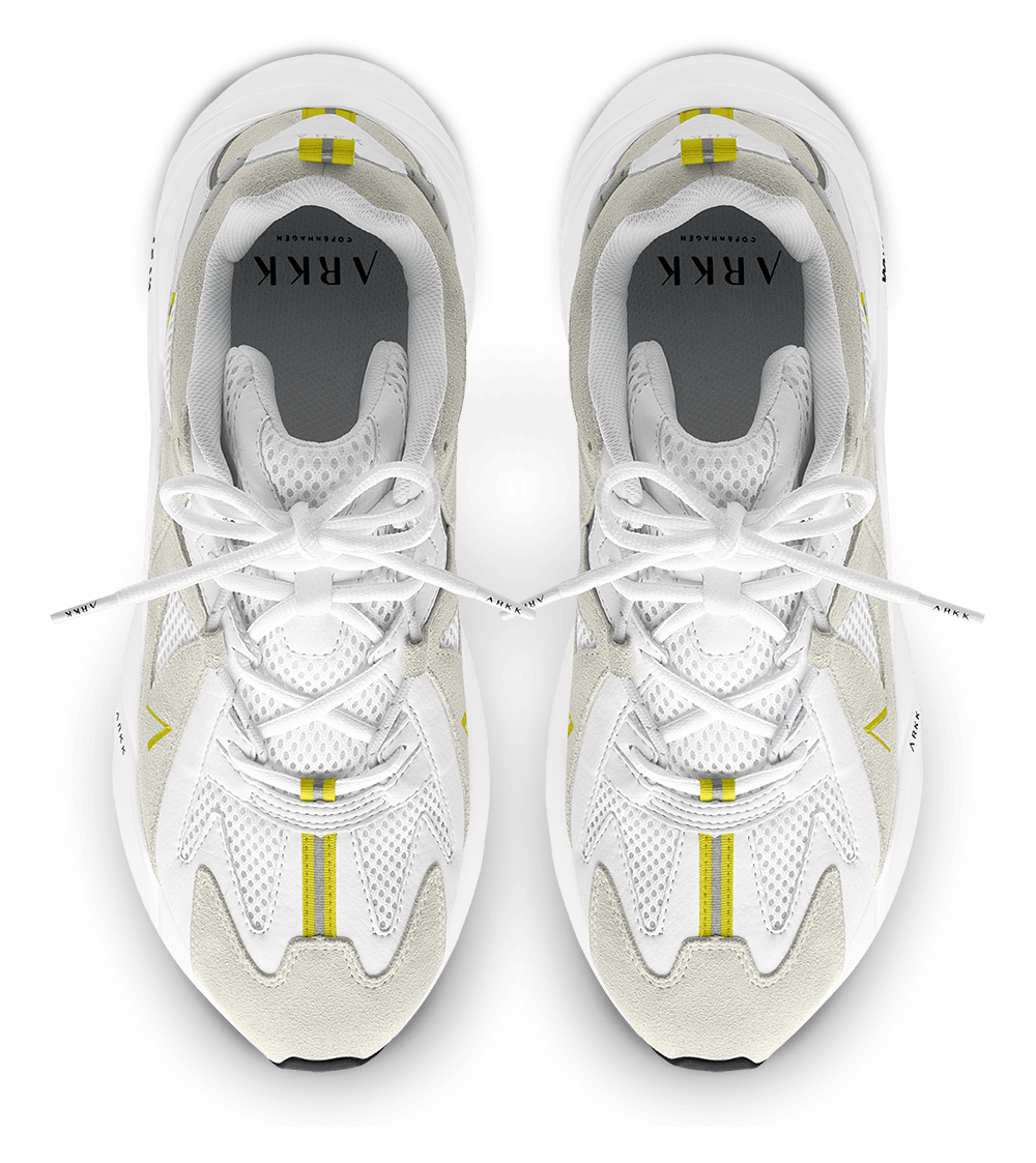 ARKK Collection Tuzon Suede W13 | White Neon Yellow | Men Tuzon